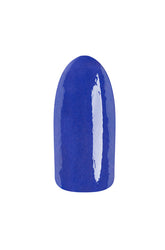 Cobalt creme combination showing EzFlow TruMatch Color Duos Truth Serum nail polish 's finish on artificial nail